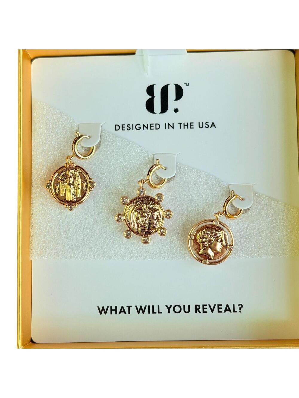 Bomb Party Gem Society Charm Set “Treasures of Olympus” Yellow Gold